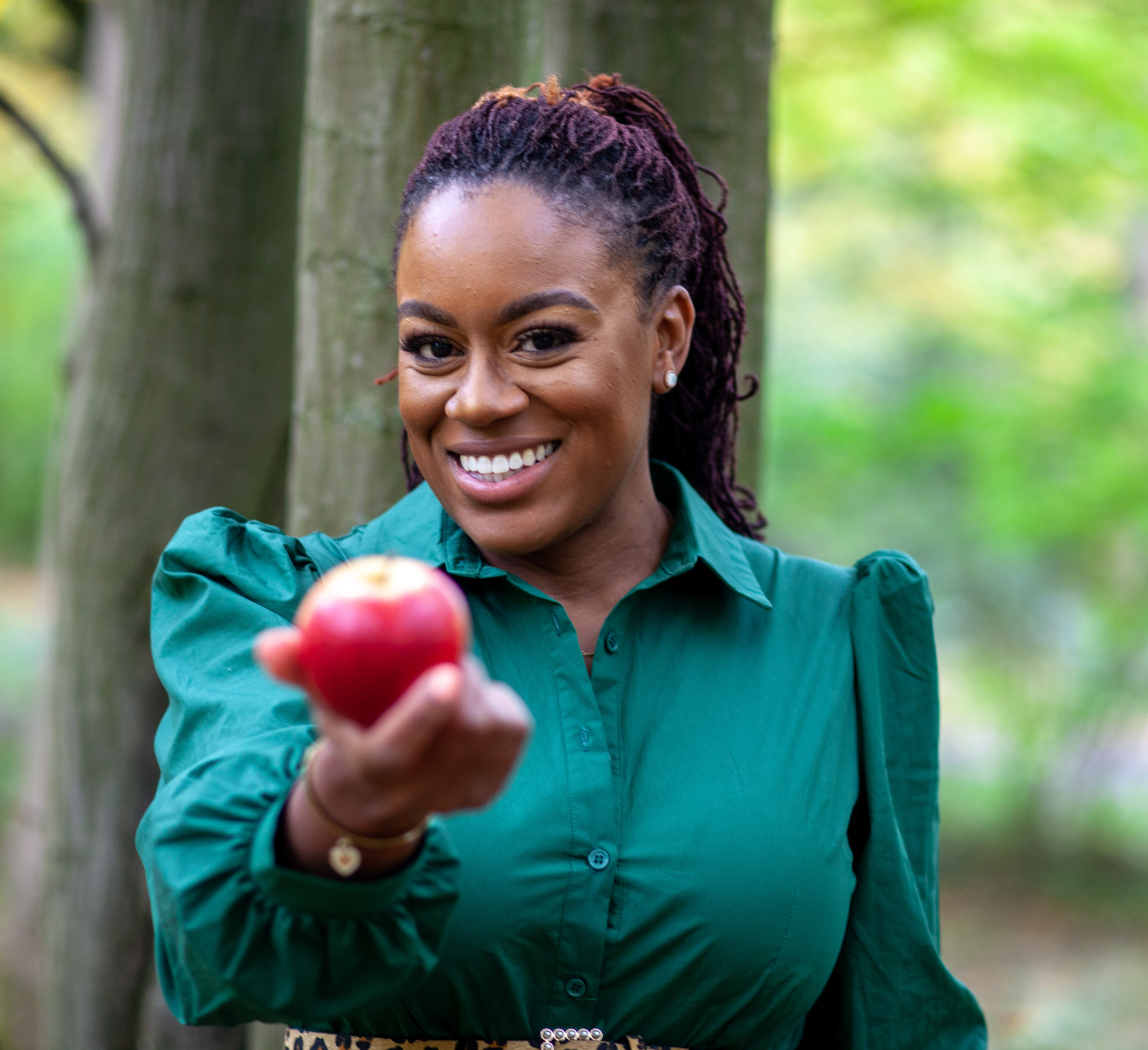 Sheree-Ann — green dress